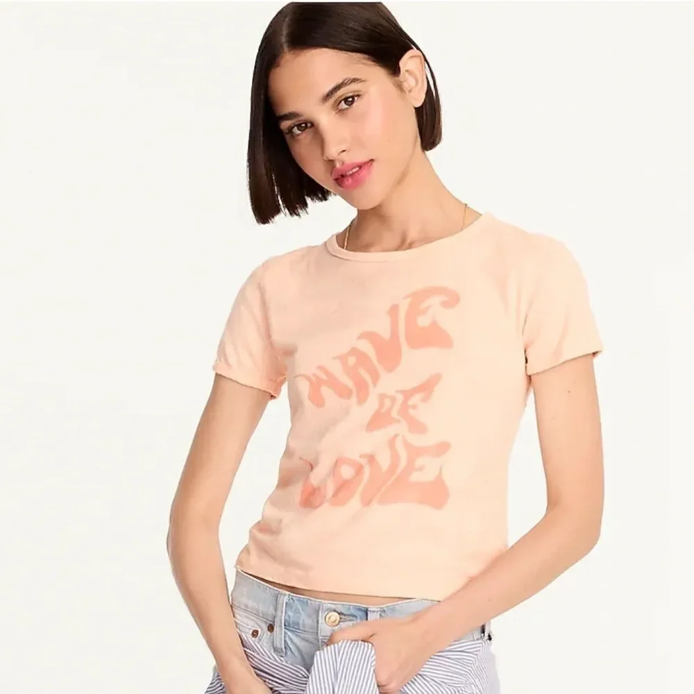 ‎J. Crew Graphic Cropped Tee T-shirt